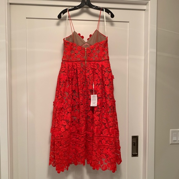 SOLD Self-Portrait 3D Lace Azalea Dress - Picture 3 of 4